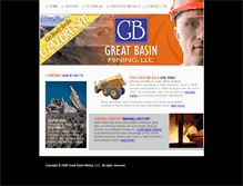 Tablet Screenshot of greatbasinmining.com